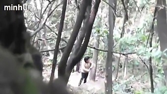 Daddy Fucks His Asian Stepdaughter In The Woods