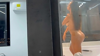 Capturing My Curvy Brunette Sister On Camera