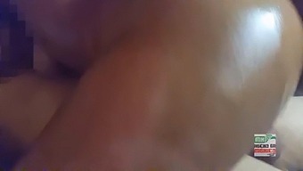 A Young Latina With A Large Buttocks Engages In Sexual Activity With A Man While Her Boyfriend Masturbates, Culminating In The Man Receiving Semen From The Other Man In A Senton Position.