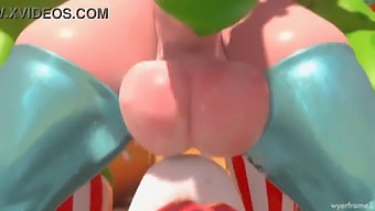 Princess Rosalina Futa Gives A Hot Blowjob In This Animated Porn Video.